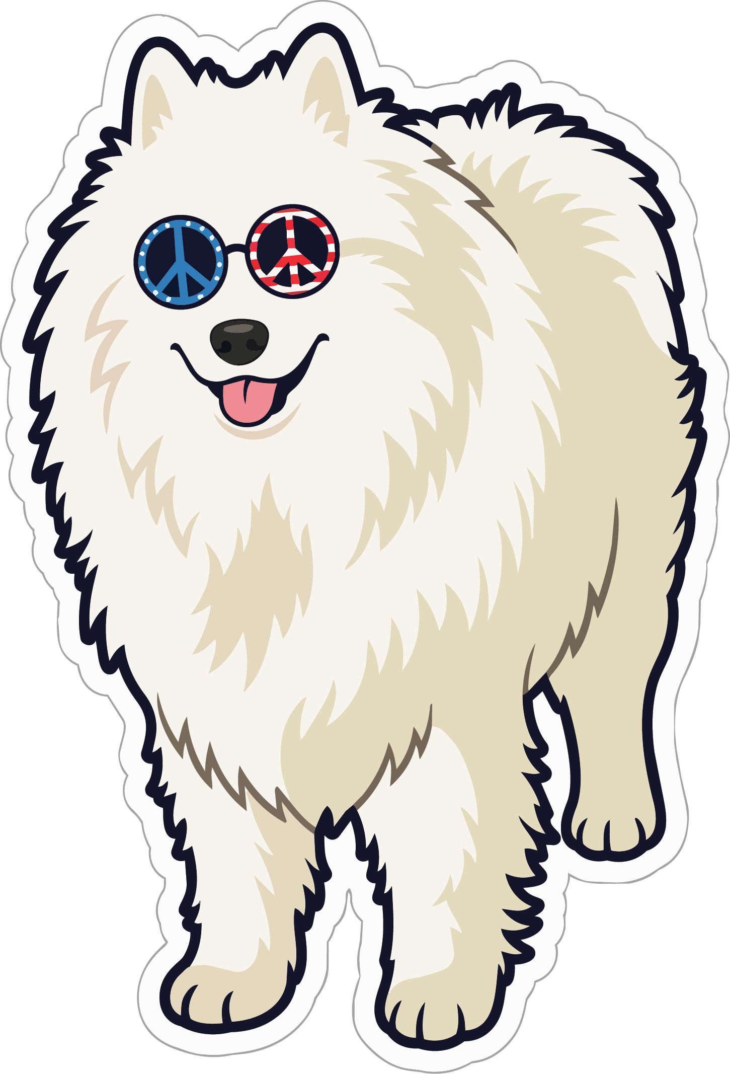 "A Bear-ica 250" Die-Cut Sticker